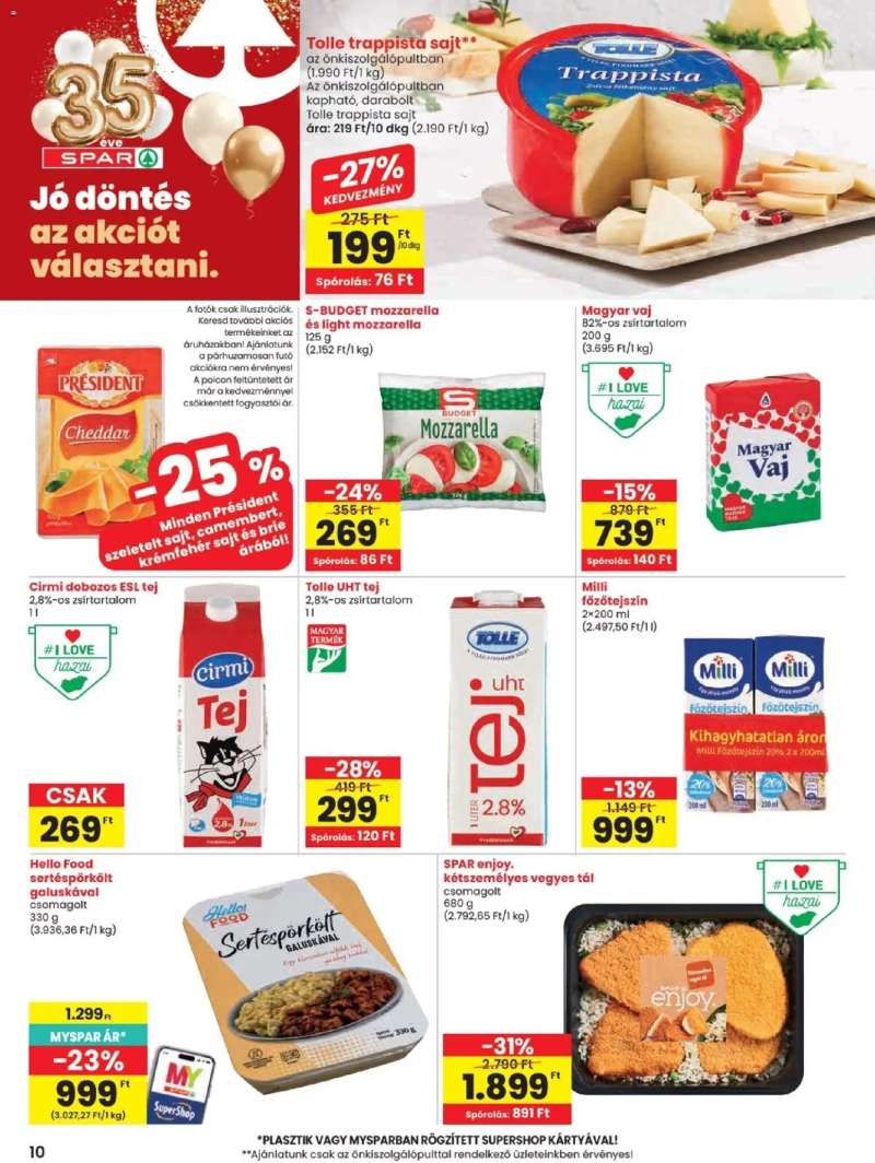 Spar Spar akciós újság 10 oldal