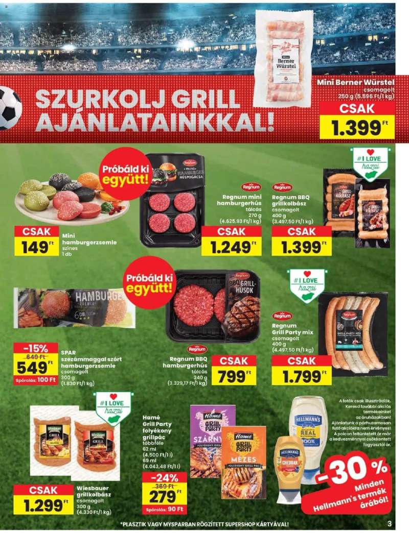 Spar Spar akciós újság 3 oldal