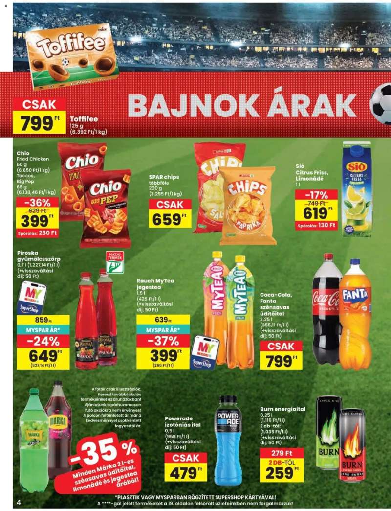 Spar Spar akciós újság 4 oldal