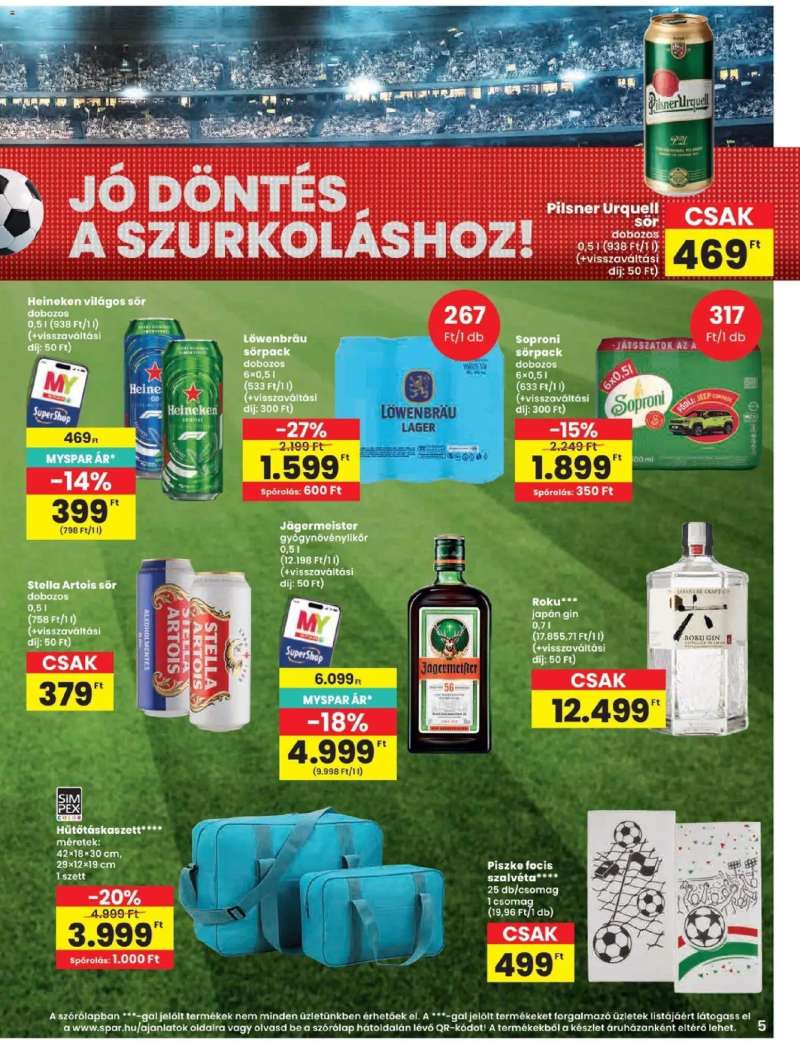 Spar Spar akciós újság 5 oldal