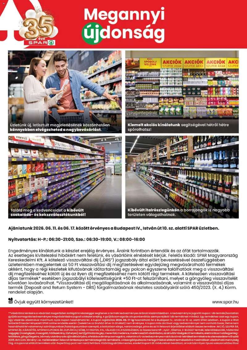 Spar Spar Bp István út üzlet megújulás 2 oldal