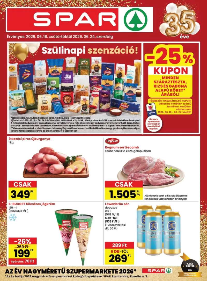Spar Spar akciós újság 1 oldal
