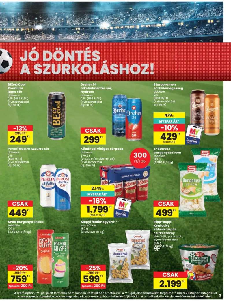 Spar Spar akciós újság 3 oldal
