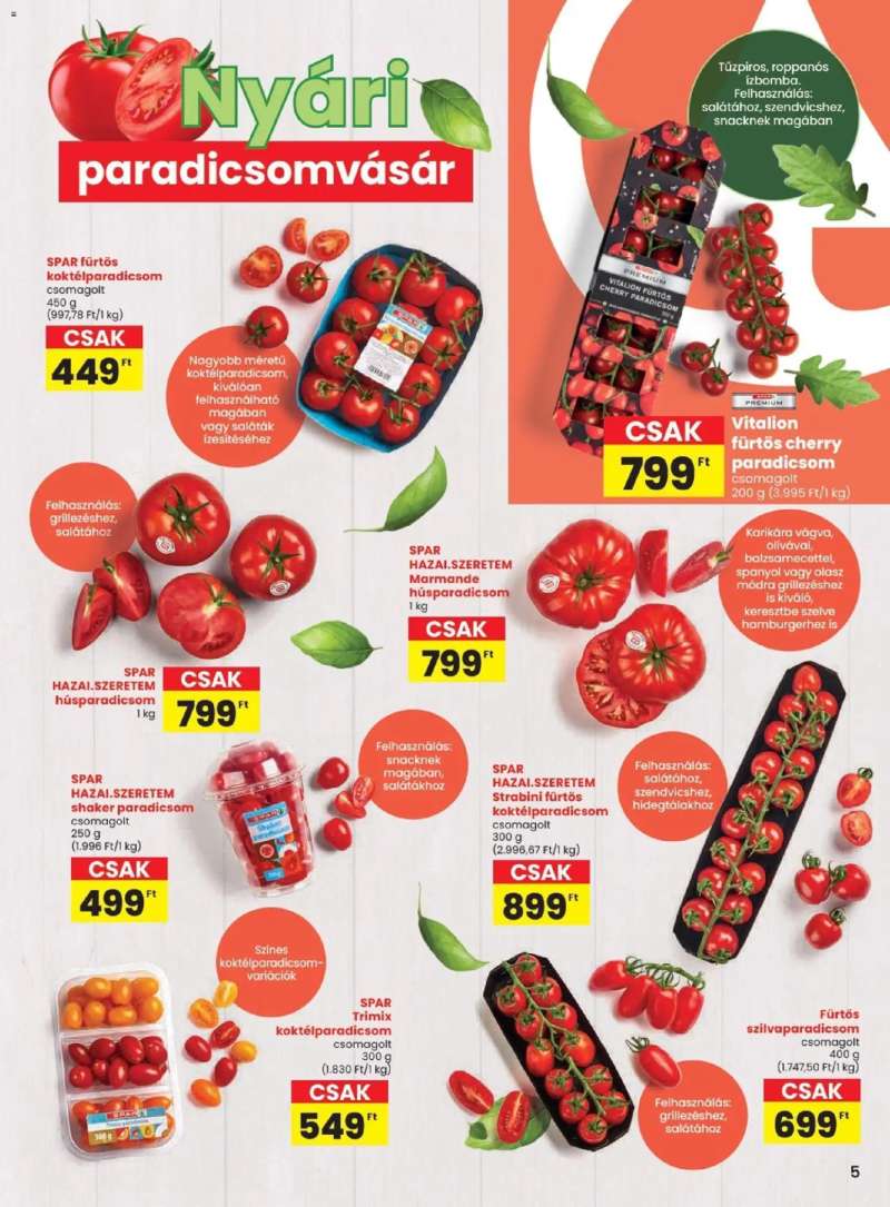 Spar Spar akciós újság 5 oldal