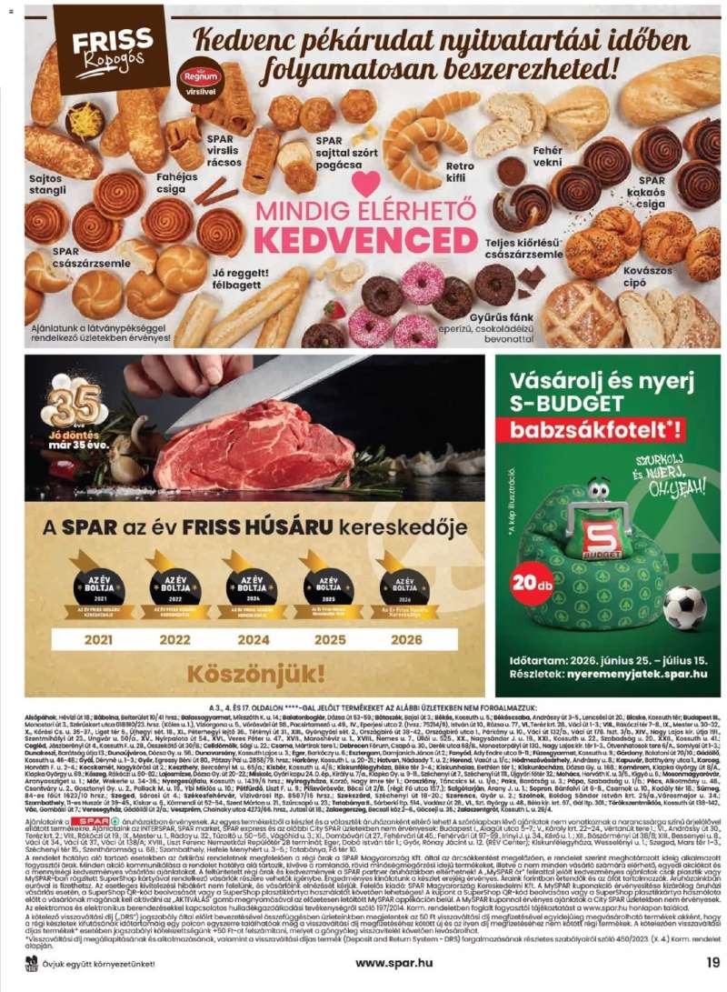 Spar Spar akciós újság 19 oldal