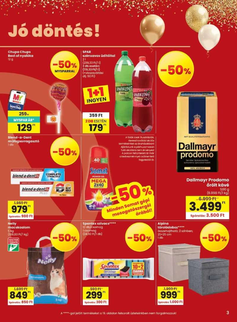 Spar Spar akciós újság 3 oldal