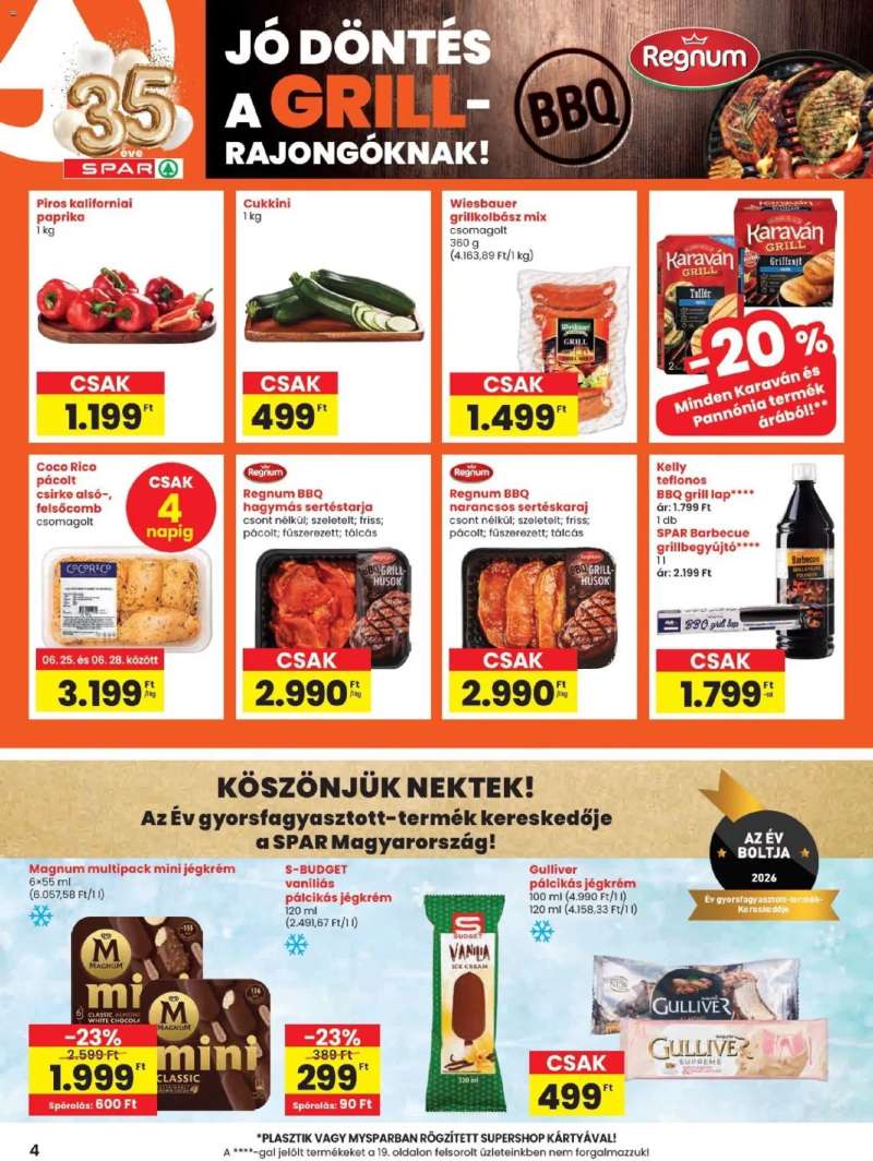 Spar Spar akciós újság 4 oldal