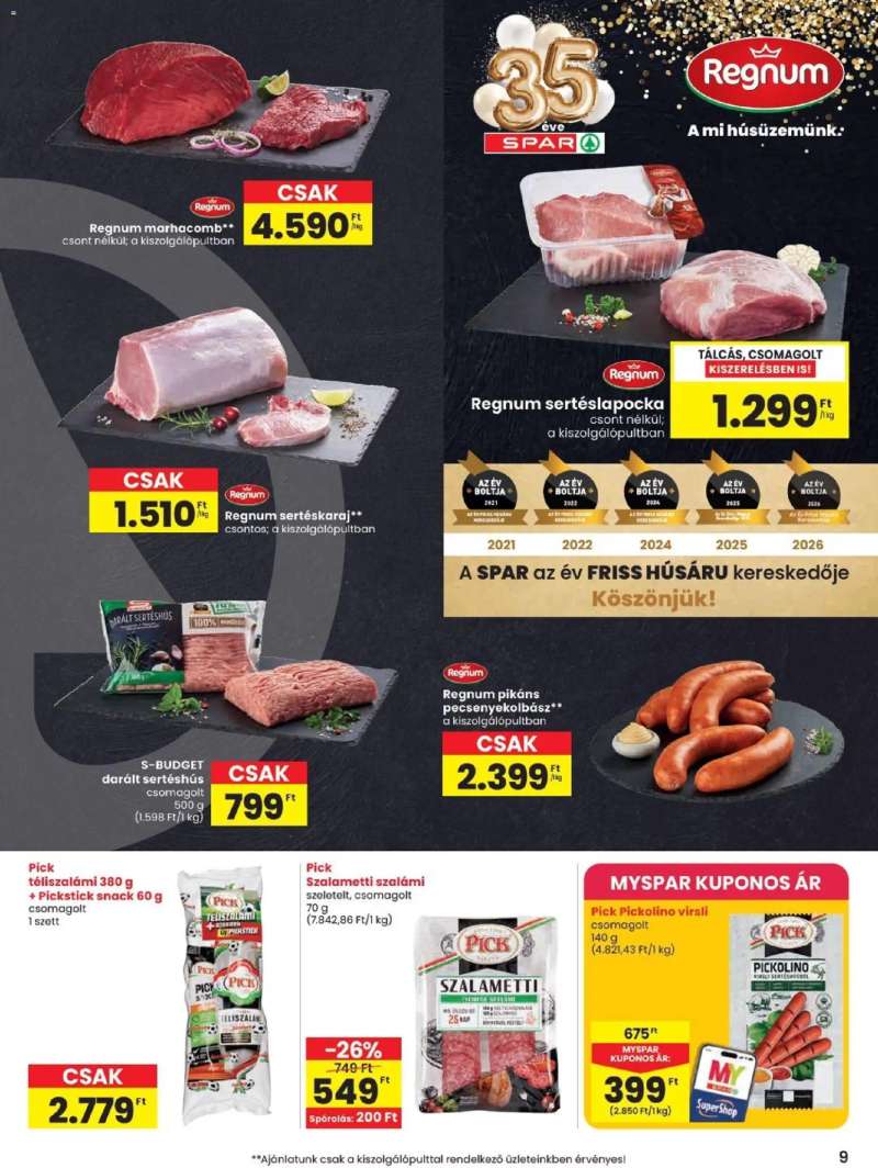 Spar Spar akciós újság 9 oldal