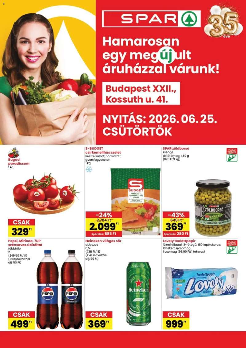 Spar Spar Bp. Kossuth u. üzlet megújulás 1 oldal