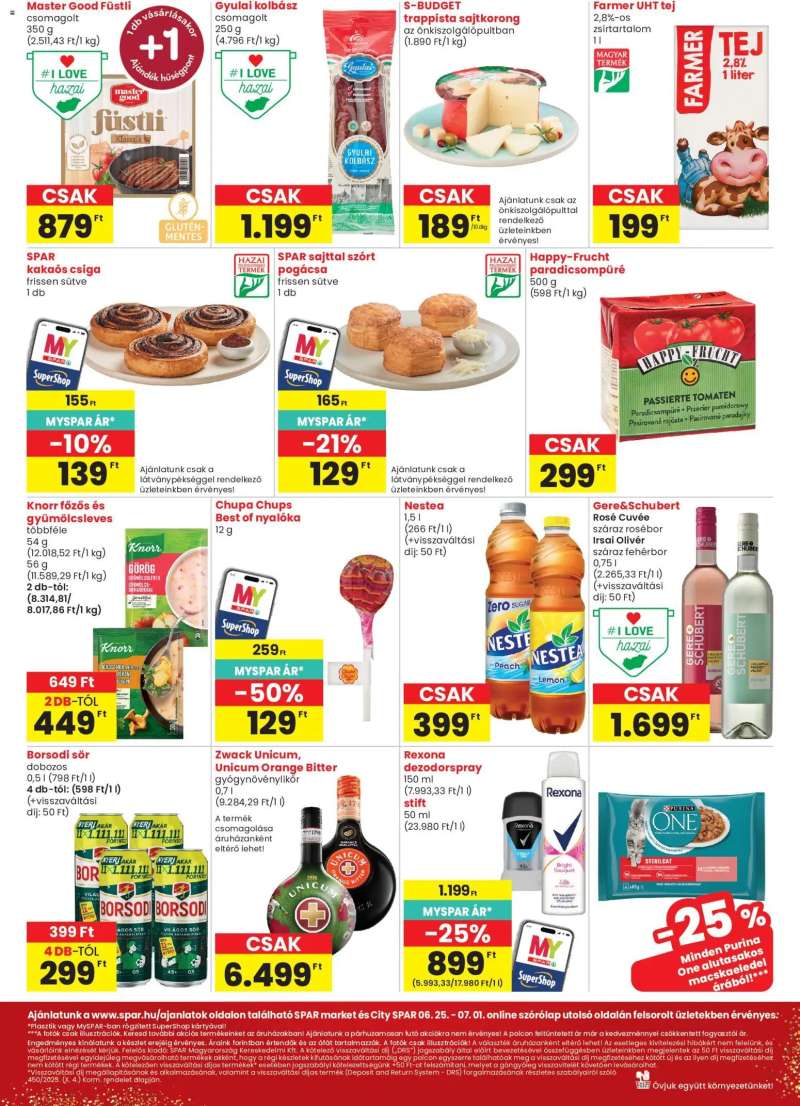 Spar Spar City szórólap 2 oldal