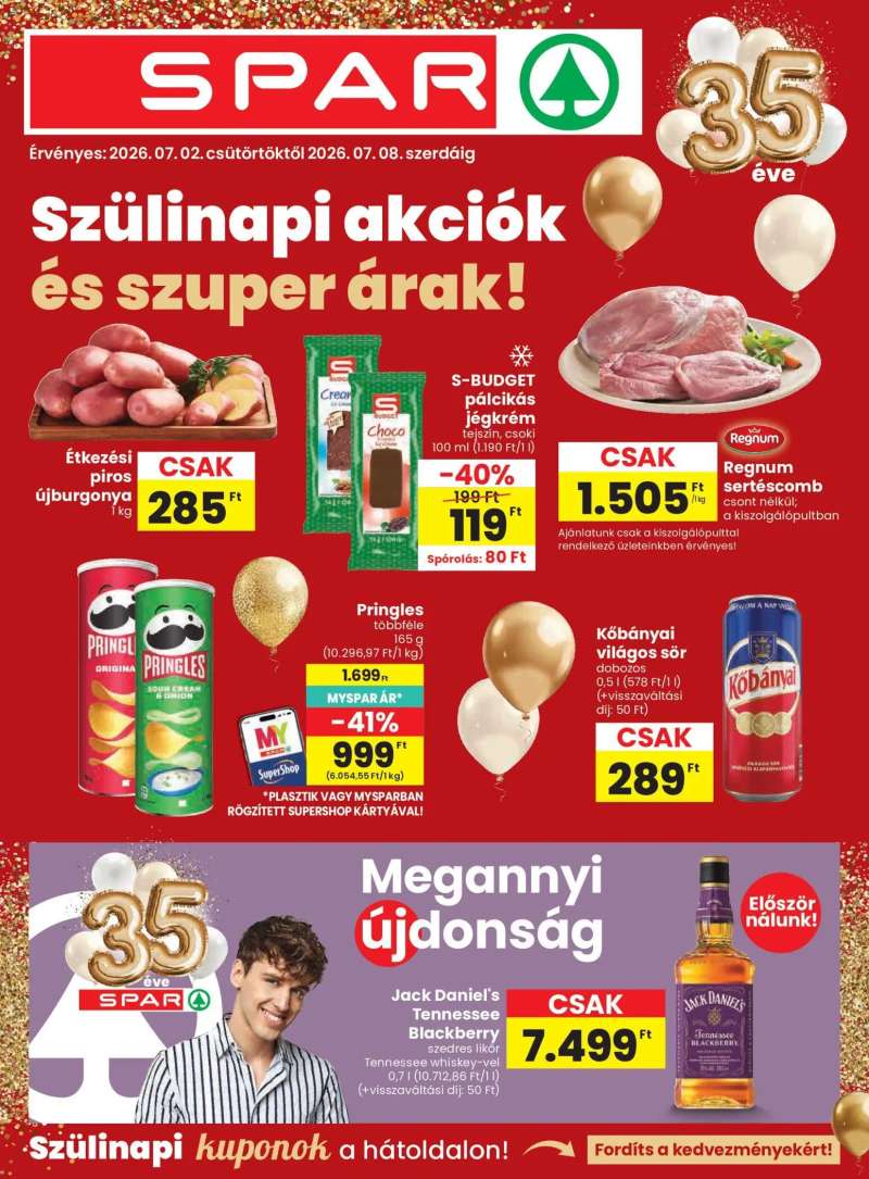 Spar Spar akciós újság 1 oldal