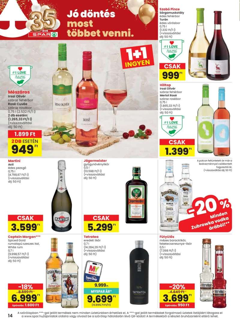 Spar Spar akciós újság 14 oldal