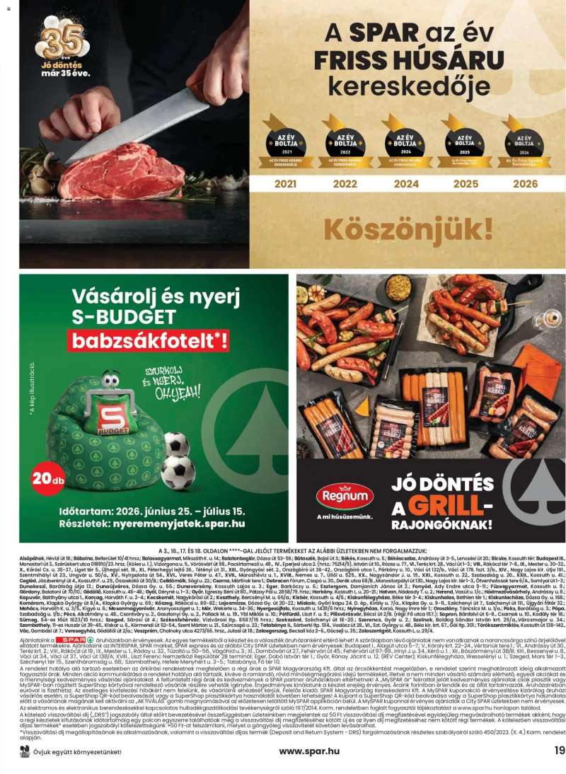 Spar Spar akciós újság 19 oldal