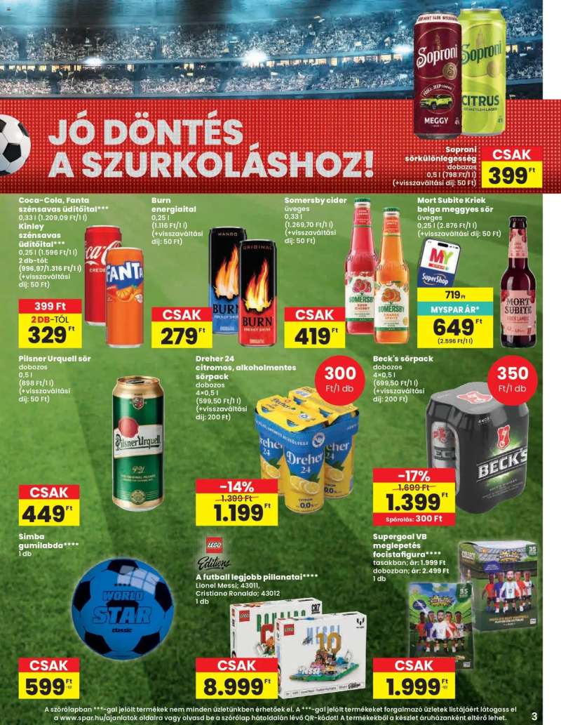 Spar Spar akciós újság 3 oldal