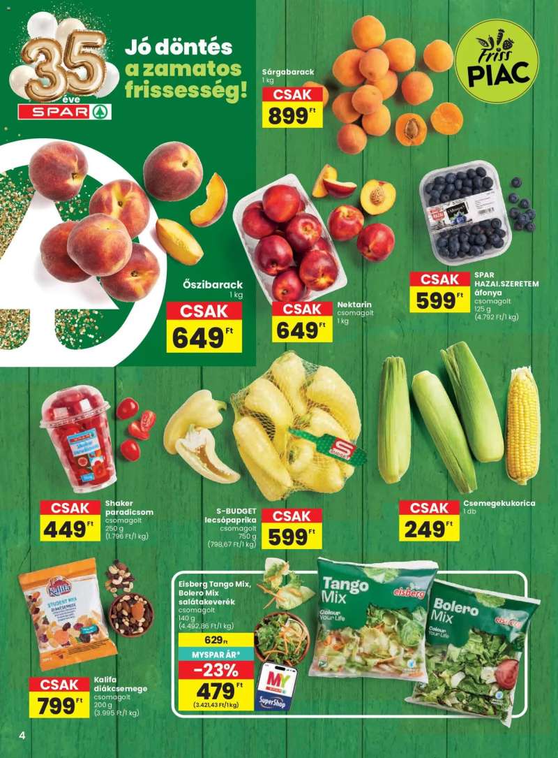 Spar Spar akciós újság 4 oldal