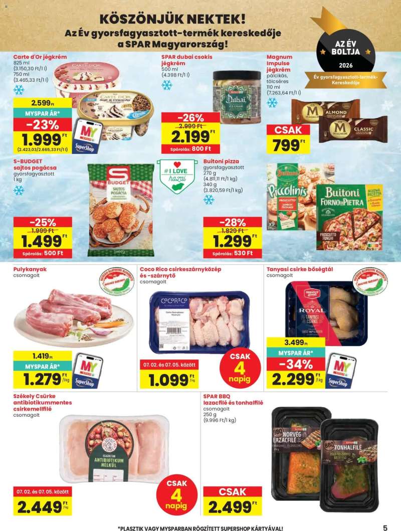 Spar Spar akciós újság 5 oldal
