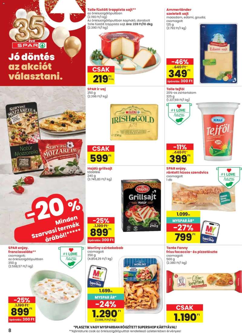 Spar Spar akciós újság 8 oldal