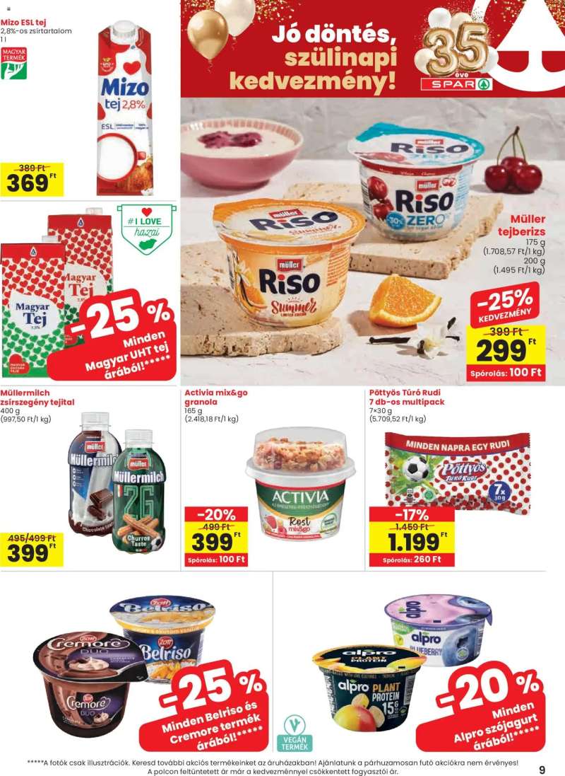 Spar Spar akciós újság 9 oldal