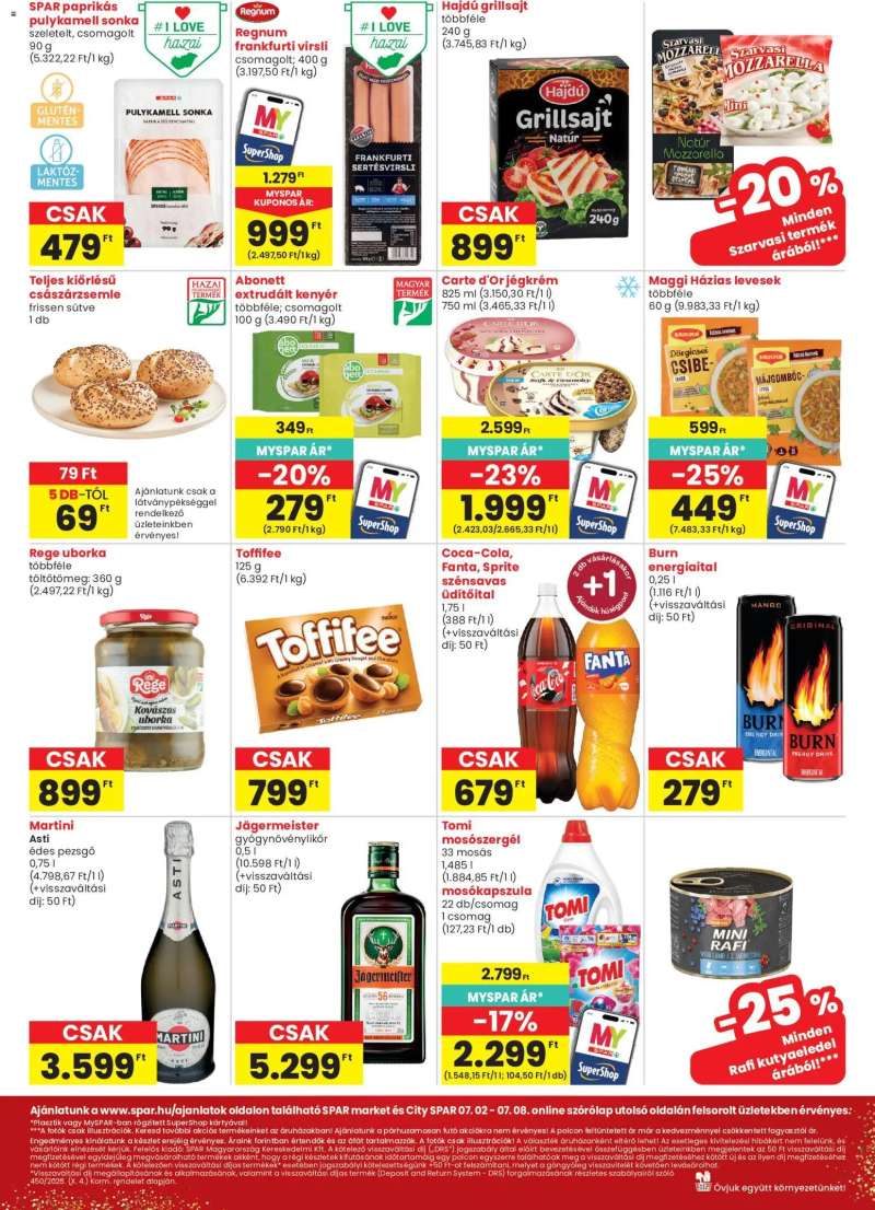 Spar Spar City szórólap 2 oldal