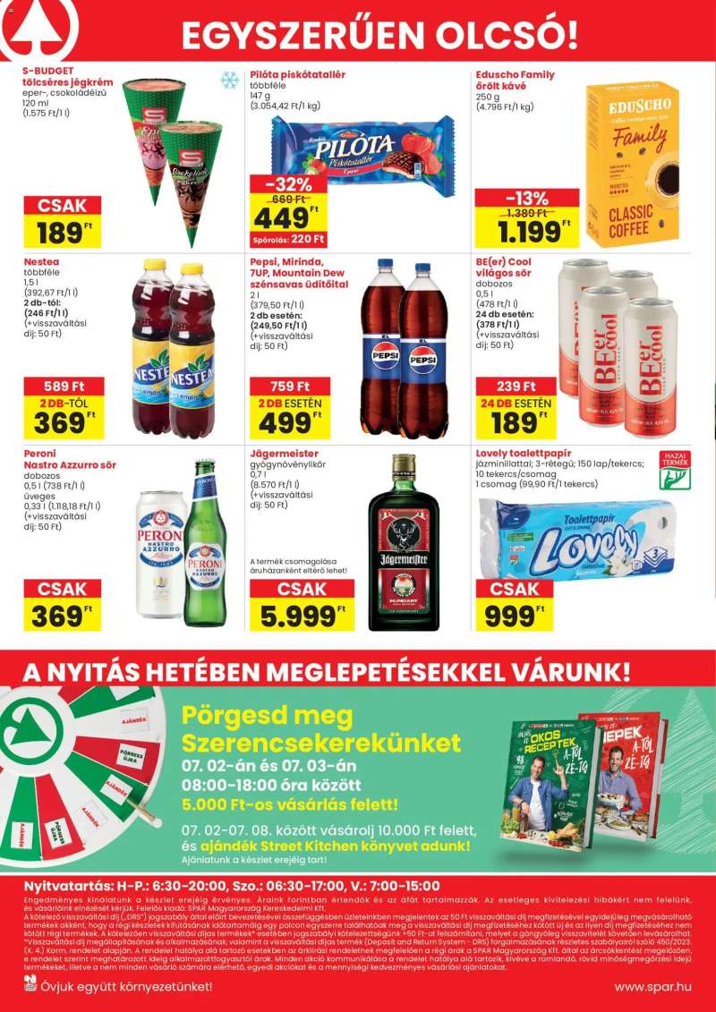 Spar Spar Dunakeszi üzlet újranyitás 4 oldal