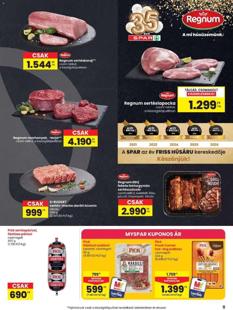 Spar Spar akciós újság 9 oldal