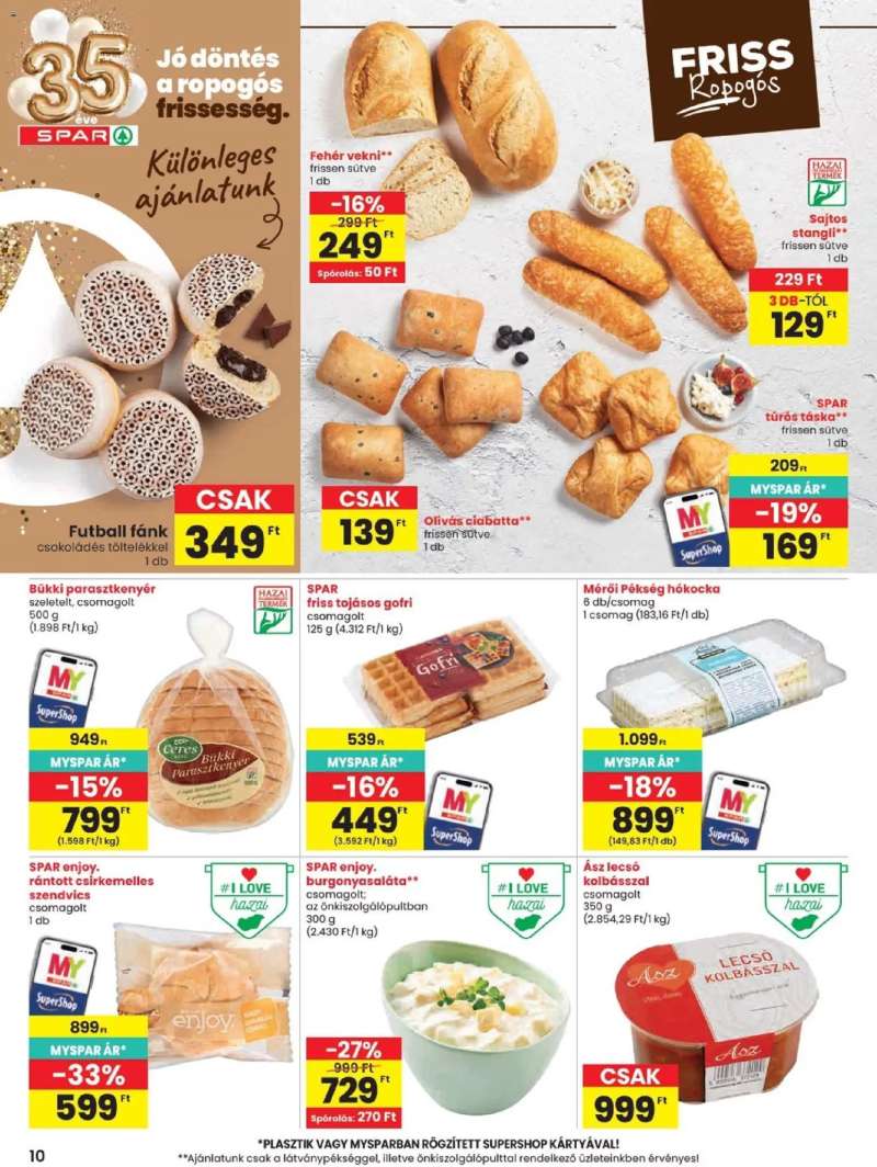 Spar Spar akciós újság 10 oldal