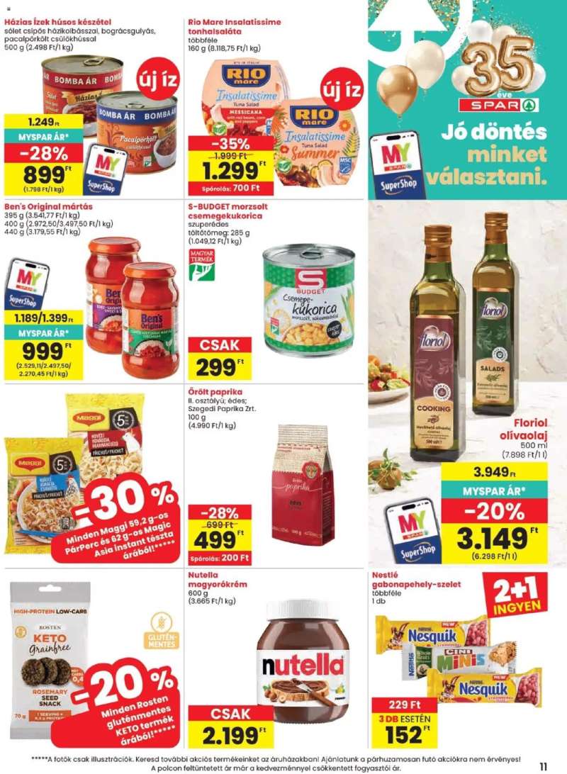 Spar Spar akciós újság 11 oldal