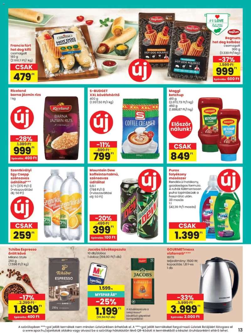 Spar Spar akciós újság 13 oldal