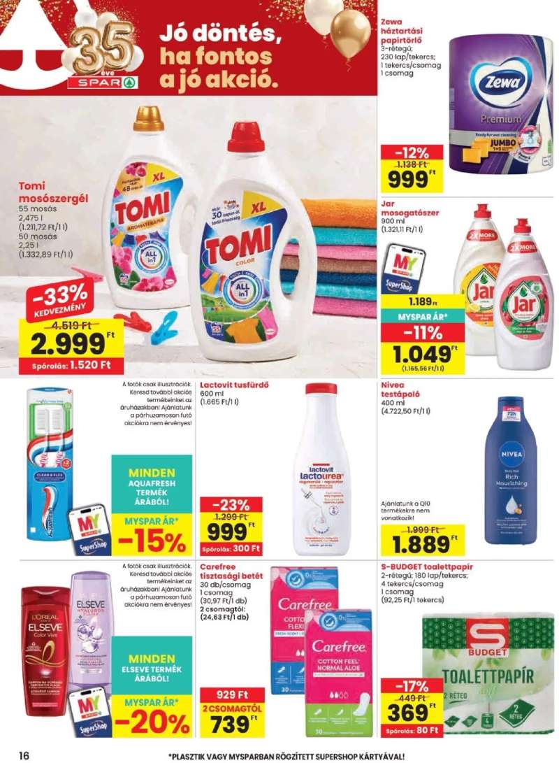 Spar Spar akciós újság 16 oldal