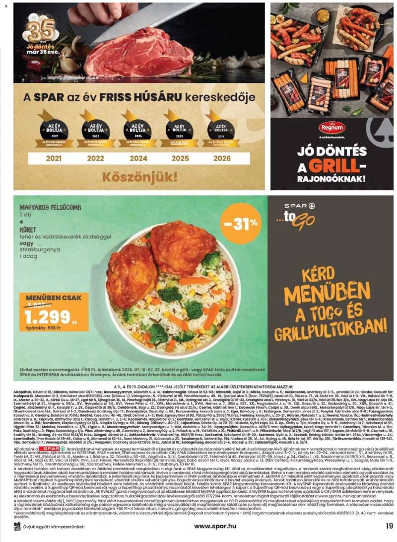 Spar Spar akciós újság 19 oldal