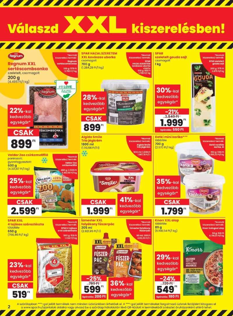 Spar Spar akciós újság 2 oldal