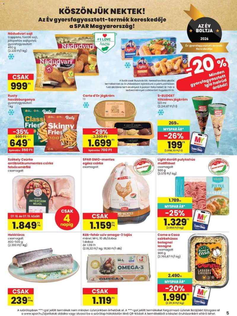 Spar Spar akciós újság 5 oldal