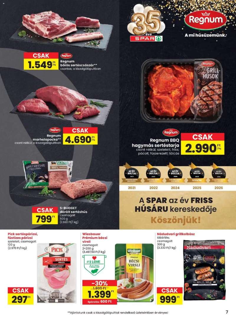 Spar Spar akciós újság 7 oldal