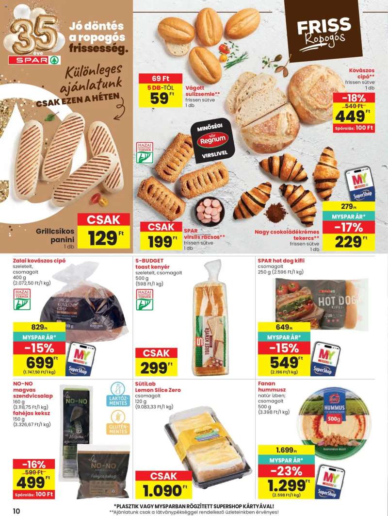 Spar Spar akciós újság 10 oldal