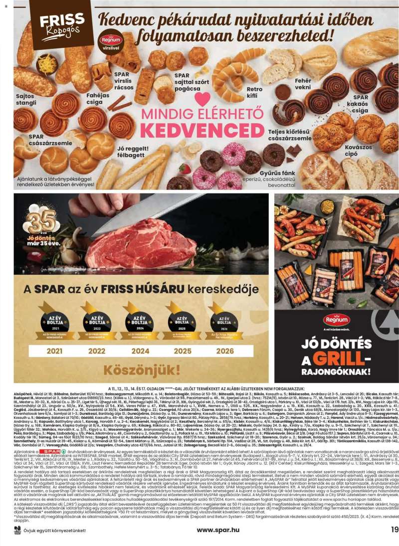 Spar Spar akciós újság 19 oldal