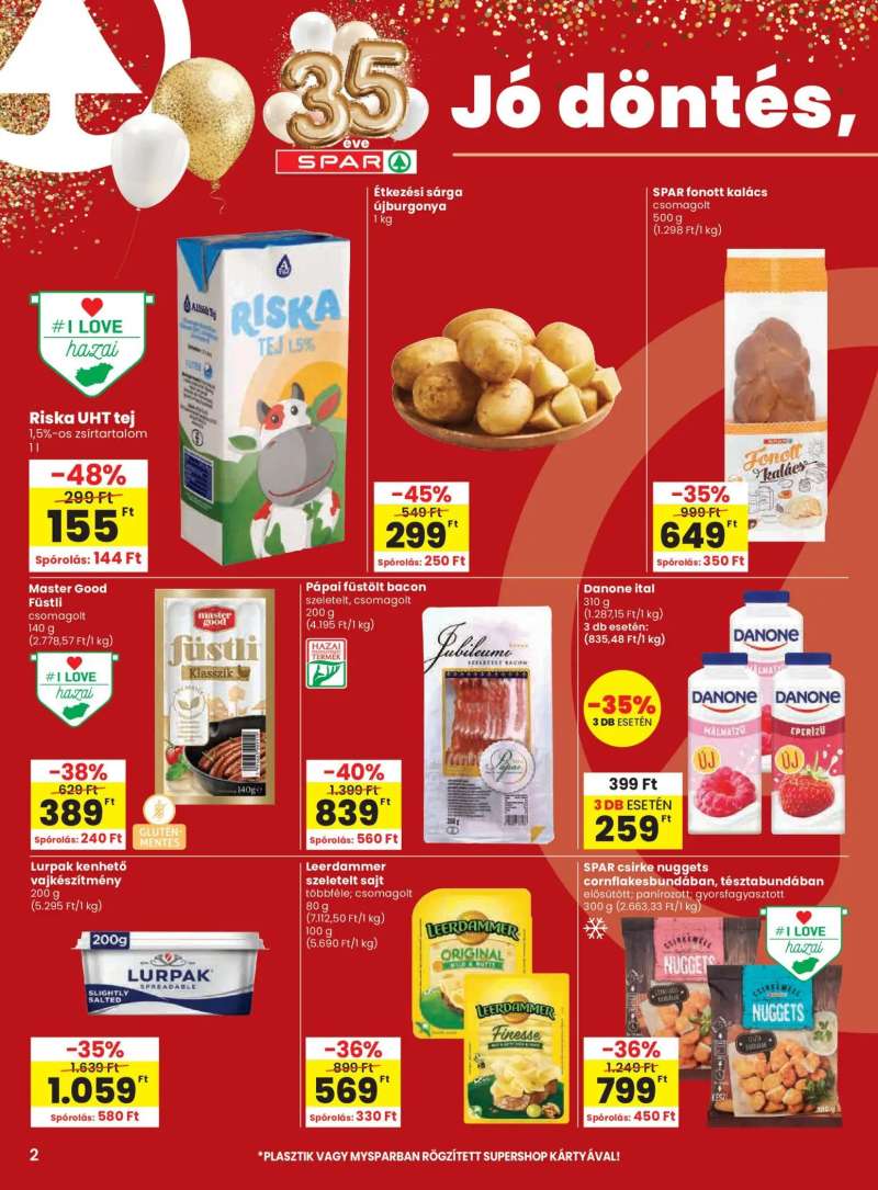 Spar Spar akciós újság 2 oldal
