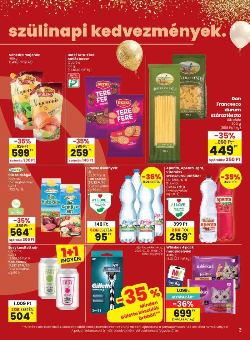 Spar Spar akciós újság 3 oldal
