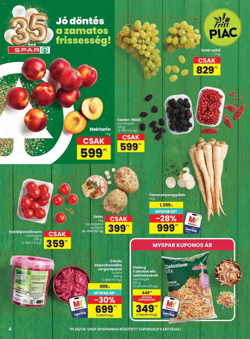 Spar Spar akciós újság 4 oldal