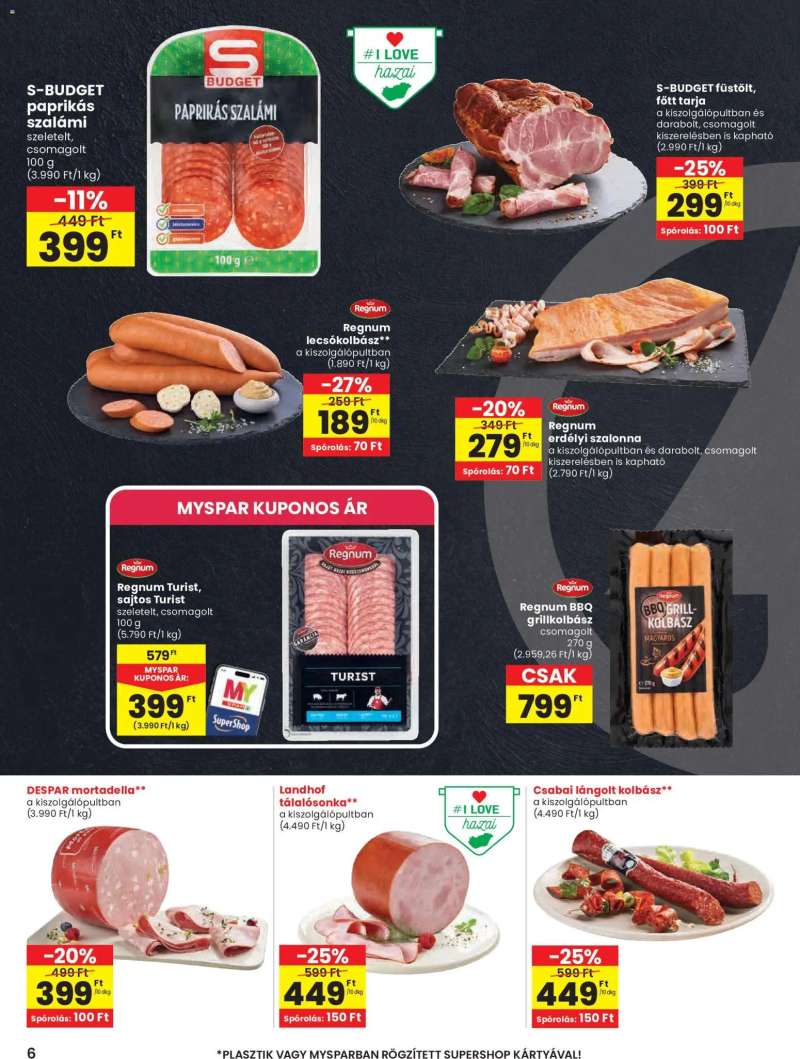 Spar Spar akciós újság 6 oldal