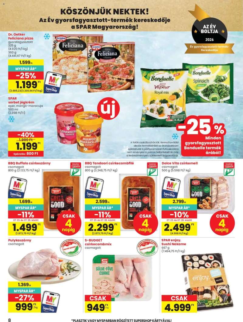 Spar Spar akciós újság 8 oldal