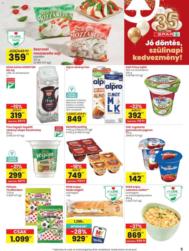 Spar Spar akciós újság 9 oldal