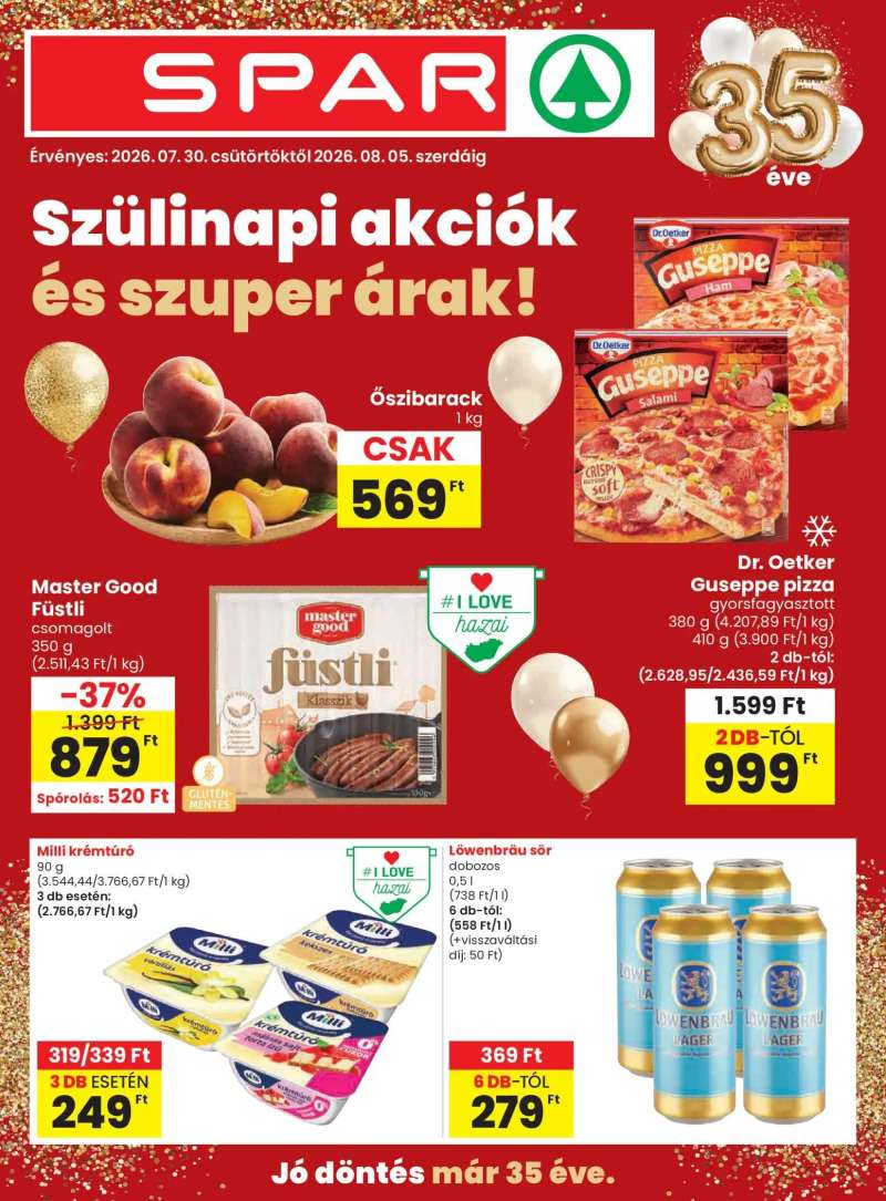 Spar Spar akciós újság 1 oldal