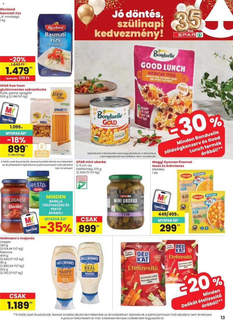 Spar Spar akciós újság 13 oldal