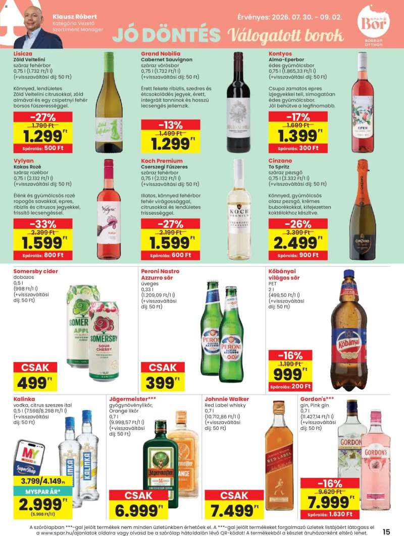Spar Spar akciós újság 15 oldal