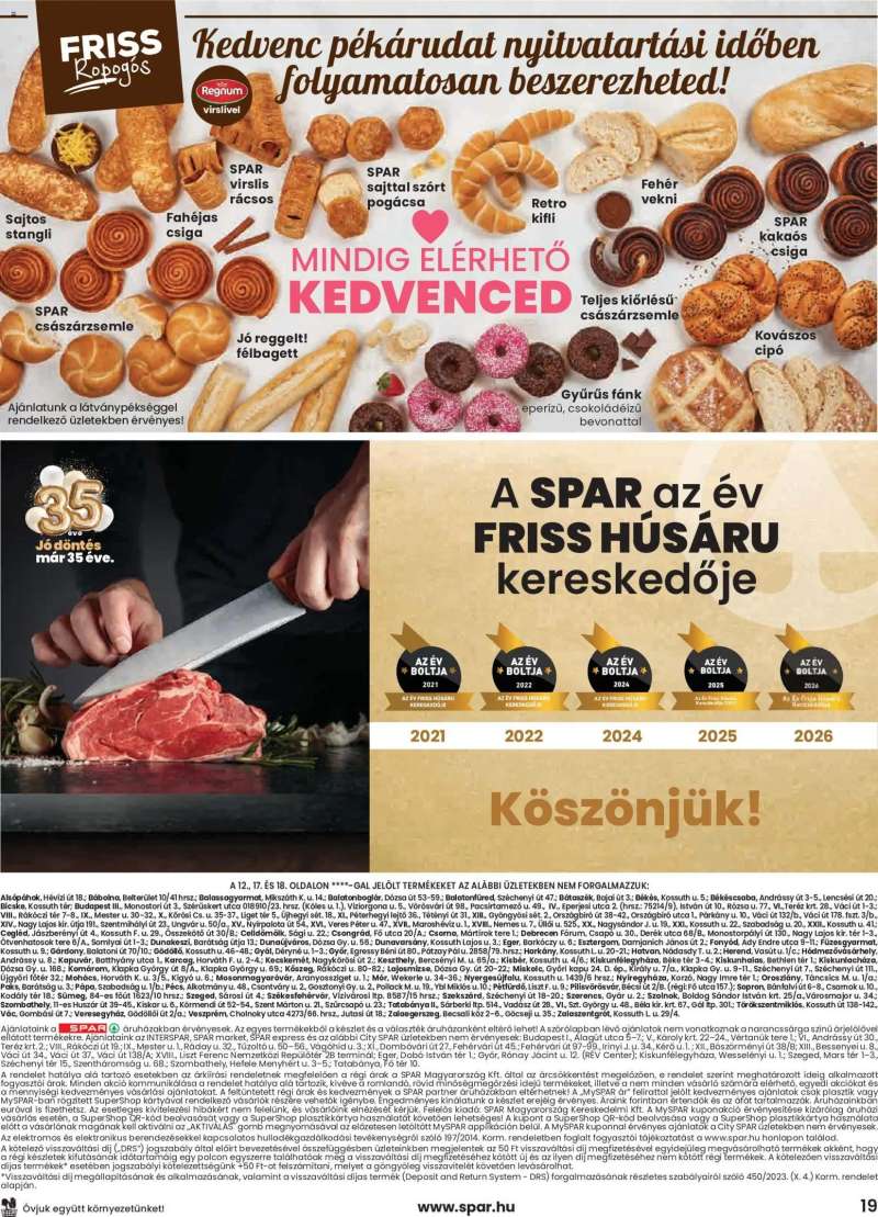 Spar Spar akciós újság 19 oldal