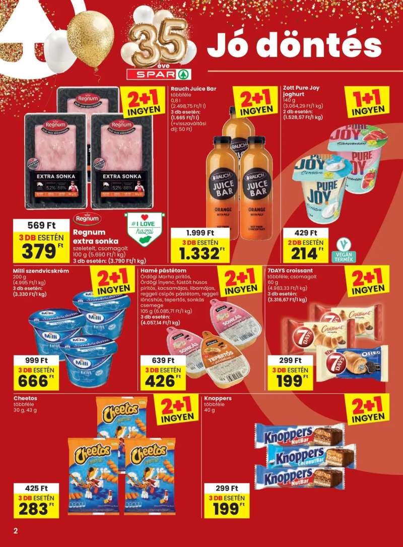 Spar Spar akciós újság 2 oldal