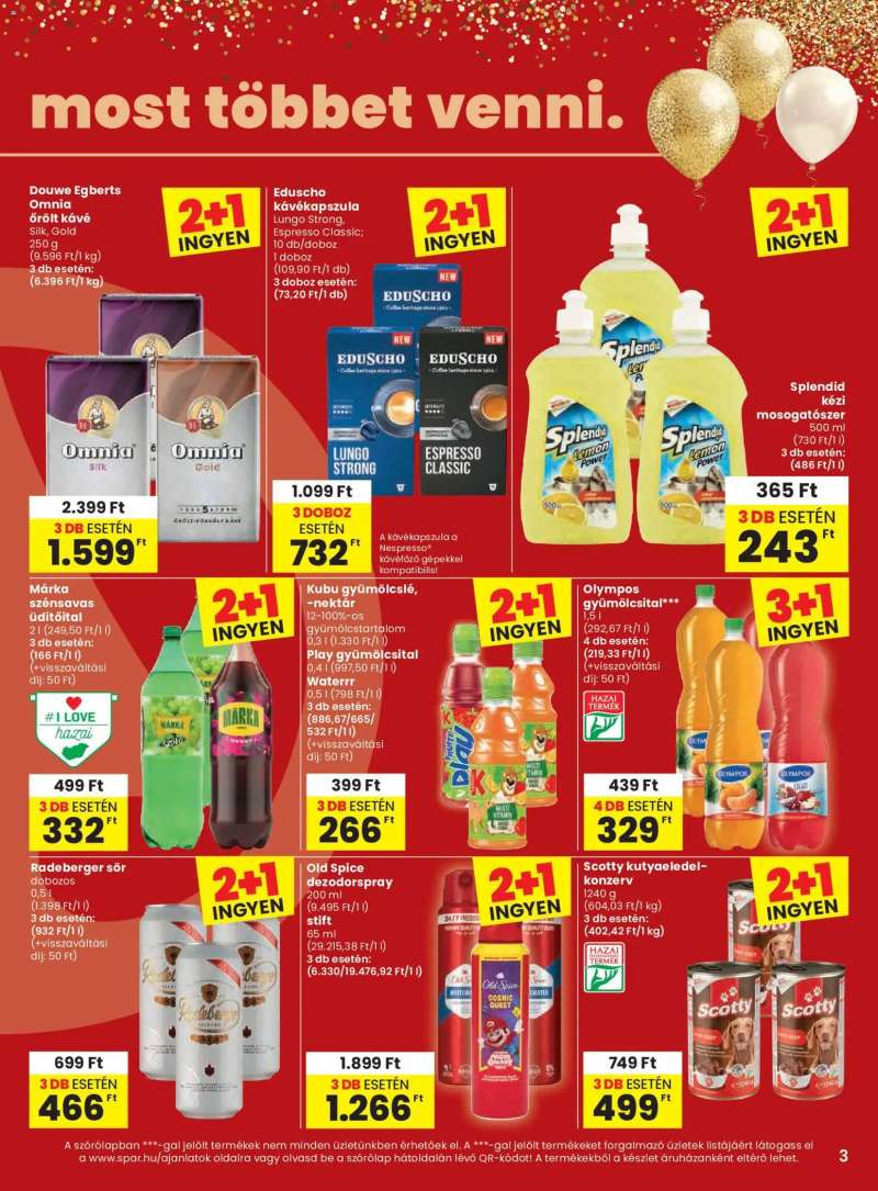 Spar Spar akciós újság 3 oldal
