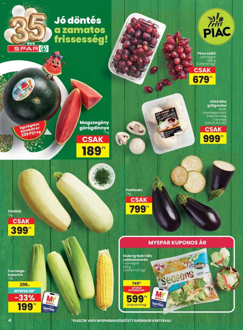 Spar Spar akciós újság 4 oldal