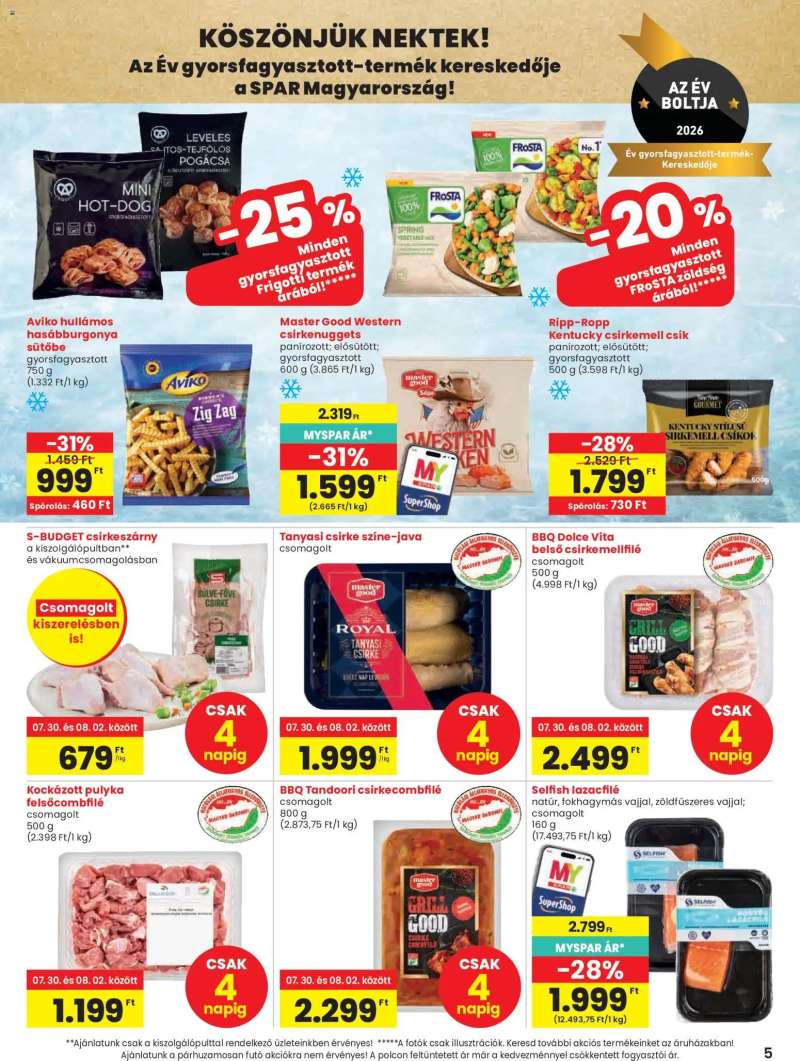 Spar Spar akciós újság 5 oldal