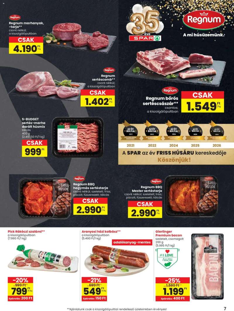 Spar Spar akciós újság 7 oldal